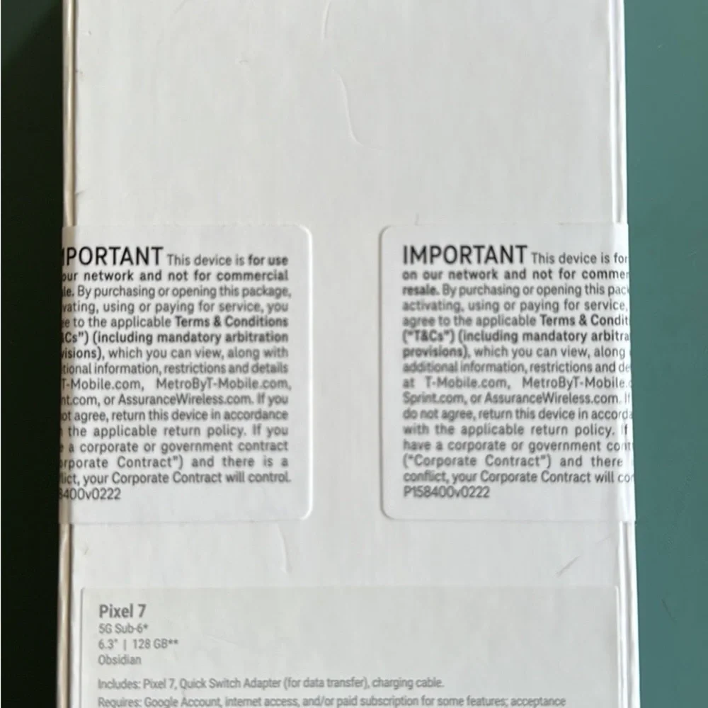 Brand New Box Never Been Opened Google Pixel 7